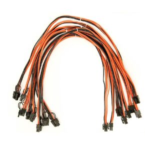 8 Pack 16 AWG UL 1007 Approved Wire 6 pin PCI to 6+2 pin Male to Male PCI Cable 24 inch Length pcie Cables