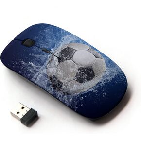 Graphic4You Soccer Football Sports Design Ergonomic Wireless Mouse with Nano Receiver