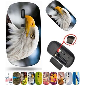 maizi Wireless Mouse for MacBook Pro Personal Computer Notebook Mac Wireless Mice for MacBook Pro Image ID: 10367469 Bald Headed Eagle clo 2.4 Ghz Mouse Portable Made in USA