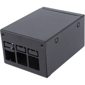 العلبة المعدنية لـ Raspi 5 و Raspi 5B - حاوية الحواسيب الدقيقة القابلة للفصل مع فتحة مسبقة ، في درجة Rial لتحسين الأداء
