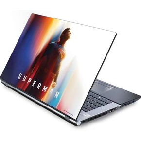 Skinit Decal Laptop Skin Compatible with Generic 16in Laptop (13.4in X 9.26in) - Officially Licensed Superman 2025 Classic Superman Shield Emblem Design