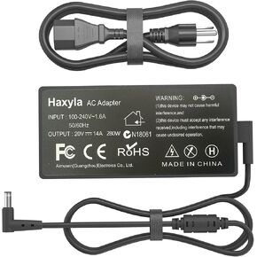 280W Charger Compatible with Asus Rog Strix G15 G16 G17 G18 G513R G513Q G713Q Zephyrus M16 Flow X16 Scar 15 17 G532L G533Z G732L G733Z G731G G531G G703G ADP-280BB B Gaming Laptop Power Supply Adapter
