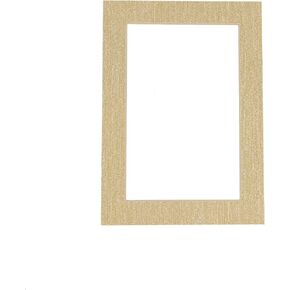 28x40 Mat Bevel Cut for 26x36 Photos - Acid Free Fresh Linen Canvas Precut Matboard With Backing Board and Crystal Clear, Self Seal Photo Mat Bag - For Pictures, Photos, Framing - 4-ply Thickness