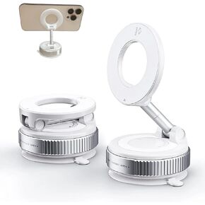 Vacuum Phone Holder for Car – 2026 Upgraded 96LBS Suction Cup Mount, 360° Foldable Strong Holder Compatible with iPhone and Android for Car/Gym/Mirror Use
