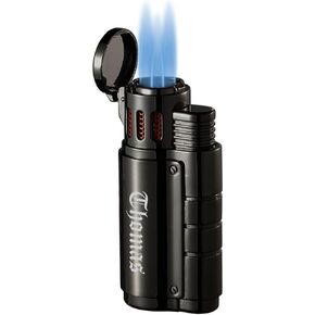 Personalized Visol Champ Triple Torch Cigar Lighter with Free Laser Engraving (Shipped Without Butane)