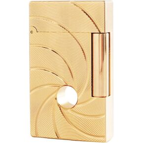 Retro Trench 007 Lighter, Crisp Click Sound, Metal, Adjustable Soft Flame Lighters, Unique Birthday Gift for Men Father Husband Boyfriend (Silver)