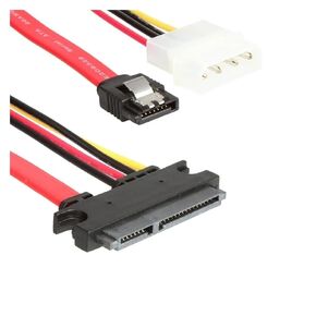 SATA Female 7+15 Pin Data Cable and Power to SATA 7Pin+4 Pin Serial ATA Cable Power Adapter 30cm 50cm(0.29m)