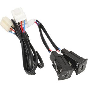 USB-C PD Charger for Jetta MK6 2010-2014, Golf GTI R-Line MK5 MK6 2006-2013, Scirocco 2008-2014, Tur 2011-2015 Dual USB QC3.0