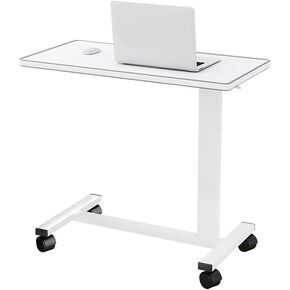 Side Table Laptop Desk Height Adjustable Computer Desk with Wheels Portable Side Table for Bed Sofa (3 Colors) Corner Table (Color : Black Side)