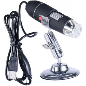 Mini Scope Portable Digital Microscope 8 Led Lights Microscopes for 40x-1000x Magnification