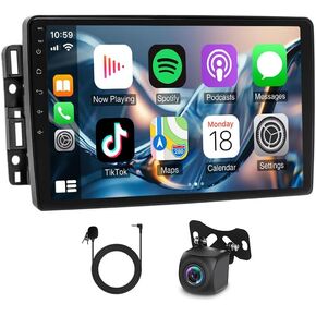 Android 13 Car Radio for Chevrolet Malibu 2008 2009 2010 2011 2012, 10 inch Touchscreen Car Stereo Bluetooth Wireless Carplay Android Auto Mirror Link GPS Navi WiFi FM RDS AHD Backup Camera SWC,4+64G