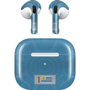 Skinit Skinit Audio Audio Skiner مع Apple Airpods (3rd Gen ، 2021) - Skinit مصمم في الأصل تصميم Soccer Flag