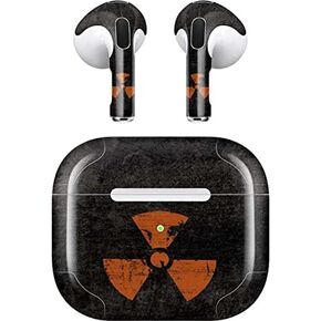 Skinit Decal Audio Skin Compatible with Apple AirPods (3rd Gen, 2021) - Skinit Originally Designed Radioactivity Black Design