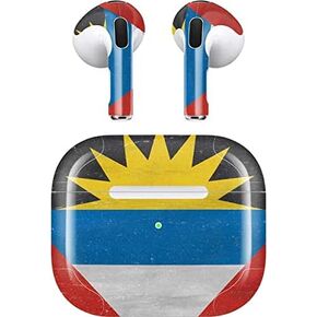 Skinit Decal Audio Skin Compatible with Apple AirPods (3rd Gen, 2021) - Skinit Originally Designed Antigua and Barbuda Flag Distressed Design
