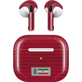Skinit Decal Audio Skin Compatible with Apple AirPods (3rd Gen, 2021) - Skinit Originally Designed Iran Soccer Flag Design