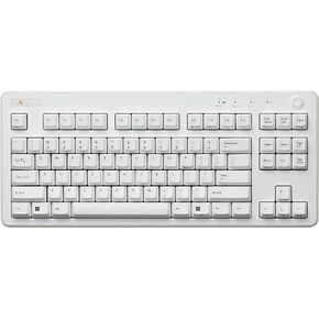 R3 White TKL Bluetooth Dye Sub PBT Mechanical Keyboard Topre 45g White