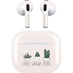 Skinit Decal Audio Skin Compatible with Apple AirPods (3rd Gen, 2021) - Skinit Originally Designed Love Grows Here Design