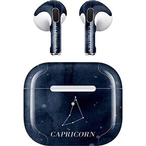 Skinit Skinit Audio Audio Skiner مع Apple Airpods (3rd Gen ، 2021) - Skinit تصميم كوكبة الجدي المصممة في الأصل
