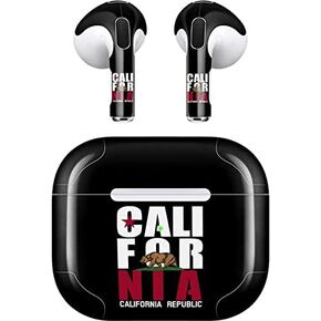 Skinit Decal Audio Skin Compatible with Apple AirPods (3rd Gen, 2021) - Skinit Originally Designed California Black Block Design