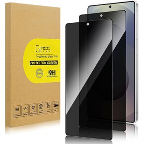 2 Pack Privacy Screen Protector for Samsung Galaxy S25 Ultra[Anti-Spy Tempered Glass] [Fingerprint Unlock Support], Anti-Scratch, Bubble-Free, Easy Install 9H Protective Glass for S25 Ultra