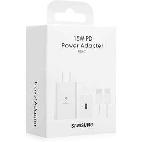 15W QC Fast Charging USB Charger Power Adapter Wall Plug with 4ft USB C to USB Type C Cord for Samsung GalaxyS9+/Tab A7 10.4 (2020)/Tab A7 10.4 (2022)/Tab A7 Lite/Tab A8 10.5 (2021)