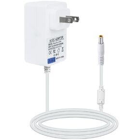 for Snoo Replacement Cord，12V 2A Adapter Charger Compatible with Happiest Snoo S100 Smart Baby Bassinet Power Adapter(6.5FT)12V 2A White Plug