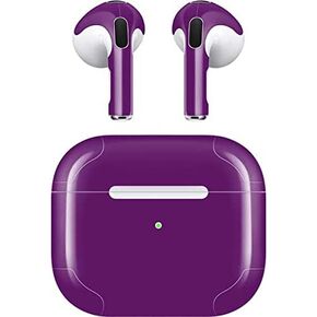 Skinit Decal Audio Skin Compatible with Apple AirPods (3rd Gen, 2021) - Skinit Originally Designed Purple Design