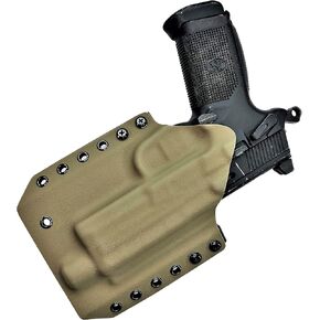 OWB Kydex Holster for FN FNX-45/ FNX-45 Tactical | Outside The Waistband - FDE, Black