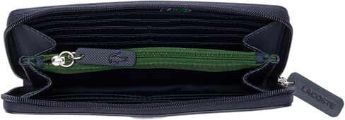 محفظة Lacoste للسيدات بسحاب كبير للعطلات، بحري، مقاس واحد in Saudi Arabia