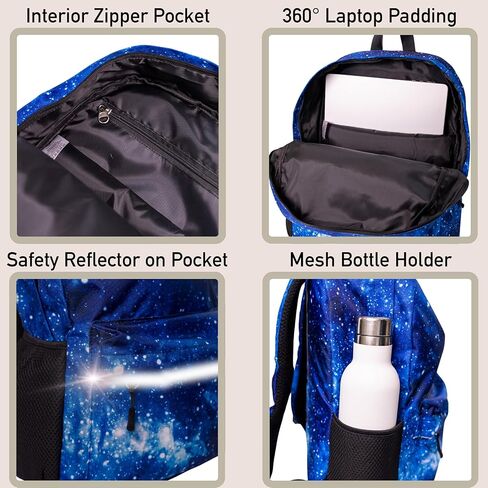 حقيبة ظهر وصندوق غداء للأطفال من فينريسي، حقيبة مدرسية مع حجرة للكمبيوتر المحمول، حقيبة غداء معزولة، مجموعة متطابقة in Kuwait