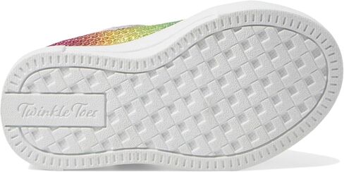 Skechers Kids Girls Twinkle Sparks-Sequin Flash Sneaker, Light Blue/Multi, 8 Toddler in Saudi Arabia