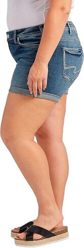 Silver Jeans Co. Women's Plus Size Britt Low Rise Curvy Fit Short in Saudi Arabia