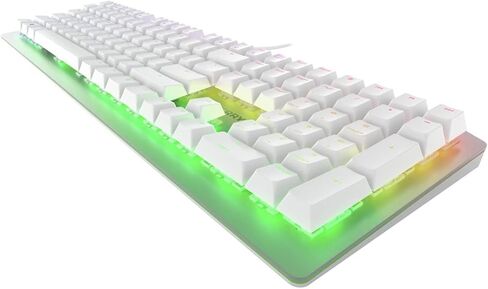 Cherry MV 3.0 Viola Wired Mechanical Gaming Keyboard. الإضاءة الخلفية RGB مع مفاتيح Cross Linear Viola. من صانعي مفتاح MX. (أبيض) (متجدد) in Saudi Arabia