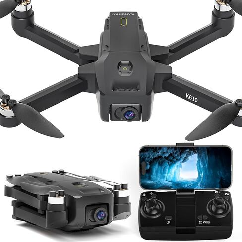 K610 GPS Drone with Camera for Adults 4K IMX SENS Camera SD Card 4k Drones for Adults, AIdrone Auto Return Home, Under 250g, GPS Drones for Beginners Brushless, RC Drone Follow Me Long Range in Saudi Arabia