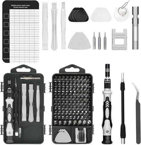 DULIWO Precision Screwdriver Set, 122 in 1 Small Magnetic Repair Tool Kit with Case, Electronic Repair Kit for Computer, iPhone, PC, Cellphone, Laptop, Nintendo, PS4, Game Console, Watch, Eyeglasses in Kuwait