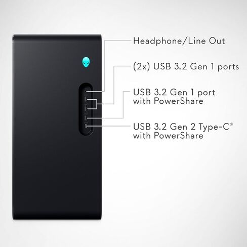 Alienware Aurora Gaming Desktop ACT1250 - Intel Core Ultra 7 265F, 32GB DDR5 RAM, 1TB SSD, NVIDIA GeForce RTX 5070, 1000W Platinum Rated PSU, Windows 11 Home, Clear Panel - Black in Saudi Arabia