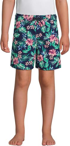 Lands' End Boys Active Stretch Swim Trunk Strawberry Kids Medium in Saudi Arabia