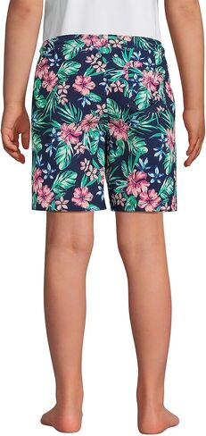 Lands' End Boys Active Stretch Swim Trunk Strawberry Kids Medium in Saudi Arabia