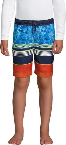 Lands' End Boys Active Stretch Swim Trunk Strawberry Kids Medium in Saudi Arabia