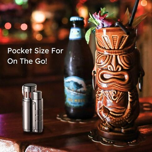 Personalized Visol Champ Triple Torch Cigar Lighter with Free Laser Engraving (Shipped Without Butane) in Saudi Arabia