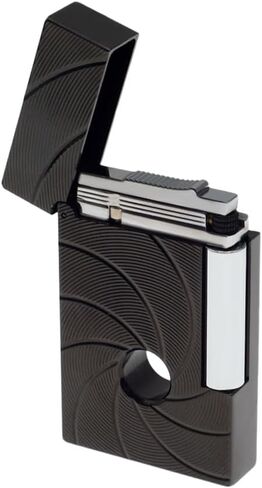 Retro Trench 007 Lighter, Crisp Click Sound, Metal, Adjustable Soft Flame Lighters, Unique Birthday Gift for Men Father Husband Boyfriend (Silver) in Kuwait