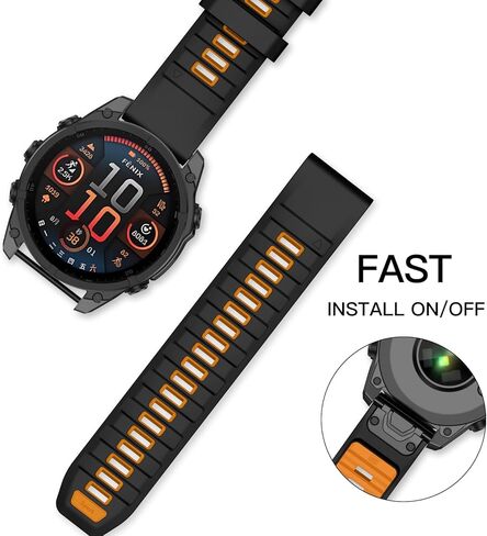OVERSTEP Watch Band for Garmin Fenix 8 AMOLED/Solar 51mm, Fenix 7X, Fenix 6X, Fenix 5X, Fenix 3 Series, Epix Pro 51mm, Tactix 7/Delta, Enduro/2/3 Series – Durable, Waterproof Replacement Strap in Saudi Arabia