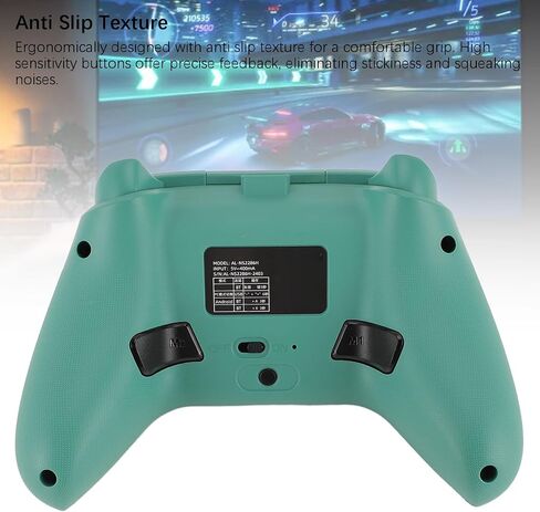 Dual Hall Gamepad ، 6 Axis Gyro ، RGB LED وحدة تحكم للتبديل ، الكمبيوتر ، (رمادي) in Kuwait