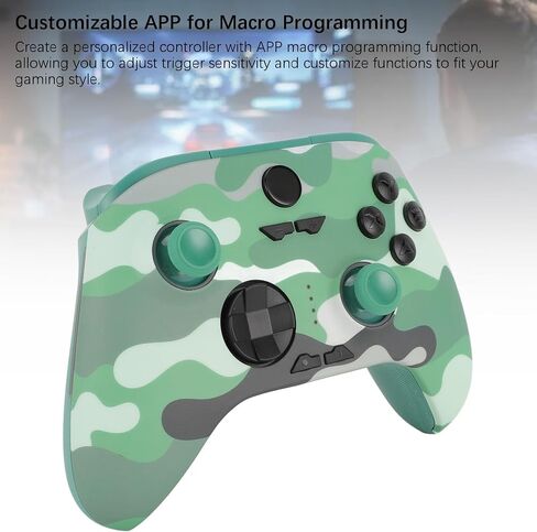 Dual Hall Gamepad ، 6 Axis Gyro ، RGB LED وحدة تحكم للتبديل ، الكمبيوتر ، (رمادي) in Kuwait