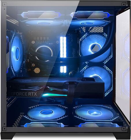 Gaming PC Desktop ، Intel Core i5-13400f 10-cores حتى 4.6 GHz ، Geforce RTX 4060 8GB ، 32GB DDR4 3200MHz ، 1TB M.2 PCIe + 1TB SATA SSD ، 11AC WI-FI ، Windows 11 Pro Computer ، Black. in Kuwait