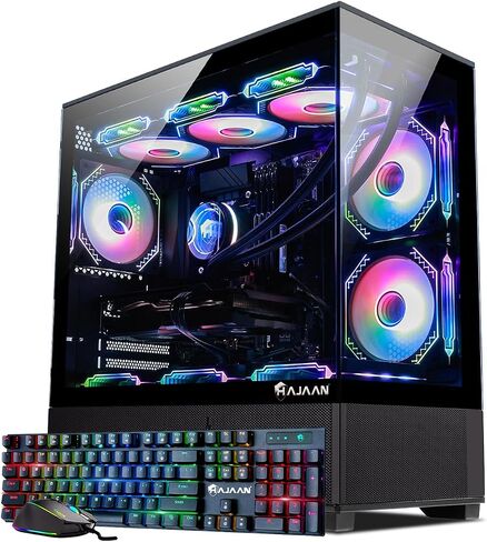 سطح المكتب للكمبيوتر الشخصي للألعاب ، AMD Ryzen 7 7700x حتى 5.4 جيجا هرتز ، Geforce RTX 4060 8GB GDDR6 ، 32GB DDR5 6000MHz RAM ، 2TB NVME SSD ، WIFI Ready & Windows 11 Pro ، in Kuwait