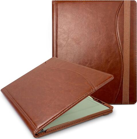 E NET-CASE Case for Remarkable Paper Pro Tablet 11.8 inch (2024 Released) - New Business Design Upgraded Leather Cover for Remarkable Paper Pro Digital Paper with Stand & Pen Holder (Black & Brown) in Kuwait