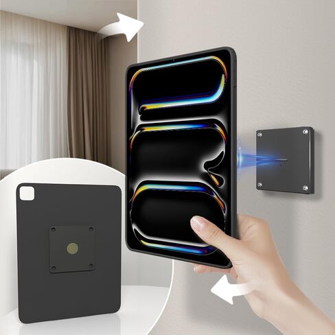 Dock Mount Mount Dock لـ Apple iPad Pro 11 ″ (2nd/3rd/4th Gen) - Magnetic Tablet Wall مع شحن سريع 15 واط ، حالة TPU النحيفة ، تكامل المحور الذكي in Saudi Arabia