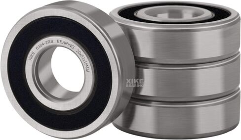 XiKe 4 Pcs 6300-2RS Double Rubber Seal Bearings 10x35x11mm, Pre-Lubricated and Stable Performance and Cost Effective, Deep Groove Ball Bearings. in Saudi Arabia