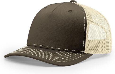 Richardson 112 Trucker Hat - 5 Panel Premium Adjustable Snapback Hat - Structured Richardson Blank Caps in Kuwait